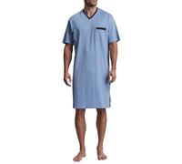 GÖTZBURG Herren Nachthemd blau bedruckt 1er Pack 6062