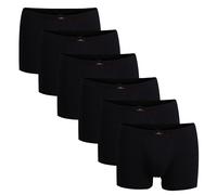 Götzburg Herren Pants 6er Pack - Single Jersey, Unterwäsche Set, Cotton Stretch Schwarz XL