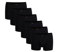 Götzburg Herren Pants 6er Pack - Single Jersey, Unterwäsche Set, Cotton Stretch Schwarz XXL