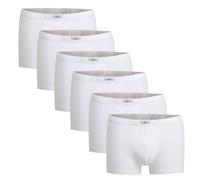 Götzburg Herren Pants 6er Pack - Single Jersey, Unterwäsche Set, Cotton Stretch Weiß XXL