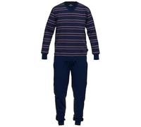 Götzburg Herren Pyjama V-Ausschnitt, Dark Blue, 56
