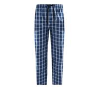 Götzburg Herren Pyjamahose Schlafanzughose Homewear Hose, Farbe:Blau, Artikel:-624 blau/mittel/karo, Größe:54