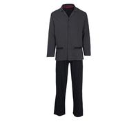 Götzburg Herren Pyjama Langarm Baumwolle Single-Jersey bedruckt Blau Größe 58 1er Pack