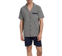 Götzburg Herren Shorty mit Brusttasche kurzer Pyjama Nachtwäsche 50