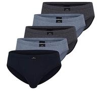 Götzburg Herren Slip 740921 5er Pack (XXL, 631 blau-dunkel-Melange)