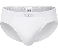 Götzburg Herren Slip 742175-6061, Einfarbig, Gr. Medium (Herstellergröße: 5), Weiß (Weiss 1)