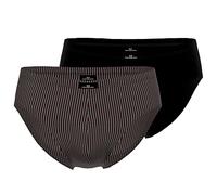 Götzburg Herren Slips 2er Pack (as3, Alpha, xx_l, Regular, Regular, schwarz/gestreift)