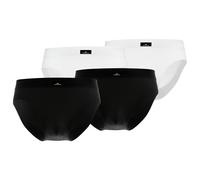 GÖTZBURG Herren Slips, 4er Pack - X-lastic, Unterwäsche, Unterhosen, Logo, einfarbig Weiß/Schwarz 3XL