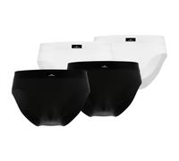 GÖTZBURG Herren Slips, 4er Pack - X-lastic, Unterwäsche, Unterhosen, Logo, einfarbig Weiß/Schwarz / XXL XXL Schwarz