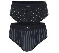 Götzburg Herren-Slip Feinripp mit Eingriff – 2er-Pack Blau