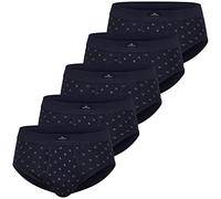 Götzburg Herren Slips mit Eingriff 5er Pack (3XL, 635 blau-dunkel-Allover)