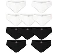 Götzburg Herren Slips ohne Eingriff Unterhosen weiche Baumwolle | schwarz, Gr.XXL | 10er Pack