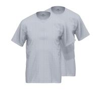 GÖTZBURG Herren T-Shirt, 2er Pack - Rundhals, Baumwolle, Kurzarm, einfarbig Grau / 5XL 5XL Grau