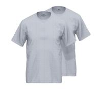 Götzburg Herren T-Shirts Rundhals 741274 2er Pack, Farbe:Grau, Größe:2XL, Artikel:-2er Pack R-Neck grau-mittel-Melange
