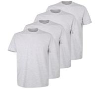 GÖTZBURG Herren T-Shirt, 2er Pack - Rundhals, Baumwolle, Kurzarm, einfarbig 5XL Grau