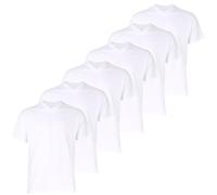 Götzburg Herren T-Shirts V-Ausschnitt | 2 Stück | 741275 (DE/NL/SE/PL, Alphanumerisch, 6XL, Regular, Regular, 6 x weiß)