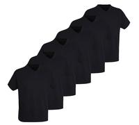 Götzburg Herren T-Shirts V-Ausschnitt | 2 Stück | 741275 (DE/NL/SE/PL, Alphanumerisch, M, Regular, Regular, 6 x schwarz)