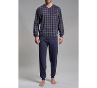 GÖTZBURG Herren Pyjama blau kariert 1er Pack 48