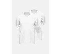 GÖTZBURG Shirt, 1/2, V-Ausschnitt 2er Pack weiss - 5XL