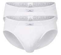 Götzburg Single-Jersey Herren-Slip im 2er-Pack 9 weiß