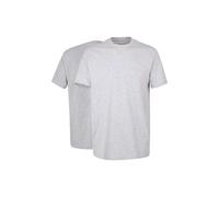 Götzburg Herren T-Shirts Rundhals 741274 2er Pack, Farbe:Grau, Größe:4XL, Artikel:-2er Pack R-Neck grau-mittel-Melange