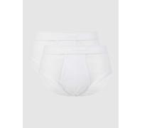 Götzburg Wäsche Slip aus Feinripp im 2er-Pack in Weiss, Größe L