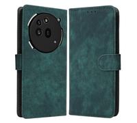 GOGME Leder Wallet Hülle für Nothing Phone (3a) Pro, Schutzhülle mit Kartenfächern, Stoßfester Handyhülle und RFID-Schutz - Grün