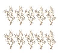 Gogogmee 10 Stück Strass Ornamente aus Zinklegierung Glänzende Strasssteine für Selbstgemacht Bastelarbeiten Schmuckherstellung und Hochzeitsdekoration