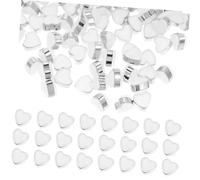 Gogogmee 100 Stück Silikon Ohrringverschlüsse Herzform Weiß Ohrringstopper Sicherer Ohrstecker Verschluss Selbstgemacht Schmuckzubehör Für Damen