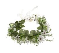 Gogogmee 1Stück Blumenkranz Stirnband für Damen Haarverzierung für Hochzeiten und Besondere Anlässe Einfaches und Stilvolles Kopfstück für Tägliches und Feiern