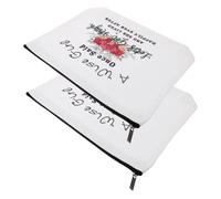 Gogogmee 2 Stück Kosmetiktaschen Aus Robustem Canvas Mit Reißverschluss Kleine Aufbewahrungsbeutel Für Münzen Reise Und Alltag Praktische Mehrzwecktaschen