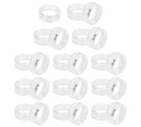 Gogogmee 25 Stück Runder Acryl Schmuckständer Transparent Jadeperlen Organizer 1,5x0,6cm Schmuckhalter für Juweliergeschäft und Private Präsentation