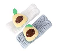 Gogogmee 2stücke Stirnband Haaren Avocado Elastisch Weiches Kosmetik Haarband Für Gesichtwaschen Spa Spielen Laufen Kopfgröße Hautfreundlich
