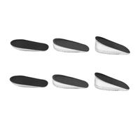 Gogogmee 3 Paar Stoßdämpfende Silikon Einlegesohlen zur Körpergröße Erhöhung für Herren Schuhe Atmungsaktiv Flexibel mit Fersenerhöhung Geeignet für Laufschuhe Business Freizeitschuhe