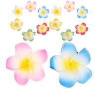Gogogmee 30 Stück Hawaiianische Frangipani Haarspangen Kleine Plumeria Haarnadeln aus EVA Bunte Tropische Blumen Haarclips für Damen und Mädchen Leichter Halt für Partys und Strand