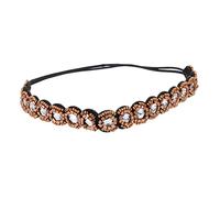 Gogogmee Boho Glasperlen Stirnband Damen Handgefertigter Kopfschmuck mit Studs Modisches Haarband für Hochzeit Festival Urlaub Langlebig und Stilvoll Vielseitig Einsetzbar