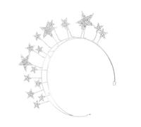 Gogogmee Haarschmuck Stern Stirnband Silber Brautjungfern Kopfschmuck für Hochzeit Party und Fest Elegantes Mädchen Accessoire