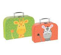 Goki Koffer Giraffe und Zebra