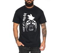 Goku Pump - Herren T-Shirt Son Ruffy Luffy Naruto Saitama One Dragon Master Goku Ball Vegeta Turtle Roshi Piece Golds Db, Farbe:Schwarz, Größe:XXL