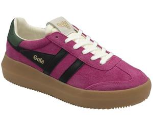 Gola Athena Suede Damen Fuchsia/Schwarz/Evergreen Sneaker