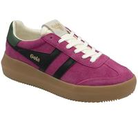 Gola Athena Suede Damen Fuchsia/Schwarz/Evergreen Sneaker, rose, 38 EU