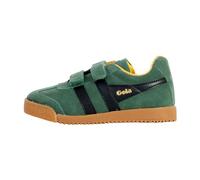 Gola Sneaker Harrier 2025 (Wildleder,Klettverschluss) immergrün/schwarz/sonnengelb Kinder, Größe Euro (US) 31 (13)