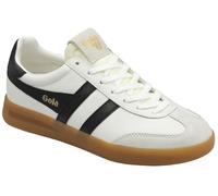 Gola Damen Cyclone Leather Sneaker, Weiß/Schwarz/Gum, 41 EU