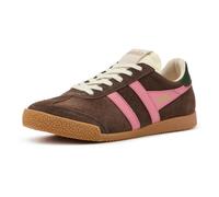 Gola Damen Elan Sneaker, Dunkelbraun/Fluro Pink, 9.5