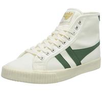 Gola Damen Tennis Mark Cox High Sneaker, Off White/Dark Green, 36 EU