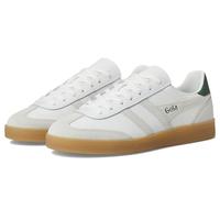 Gola Viper Damen-Sneaker aus Leder, Weiß/Evergreen/Gum, 39 EU