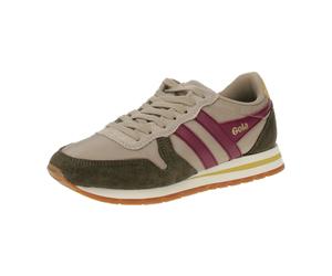 Gola Daytona Chute - Damen Sneaker - Bone-Khaki-Cerise für Damen, beige, Größe 38 EU