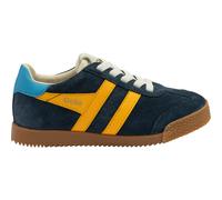 Gola Sneaker Elan 2026 (Wildleder, Schnürverschluss) navyblau/sun/hellblau Kinder, Größe Euro (US) 35 (3,5)