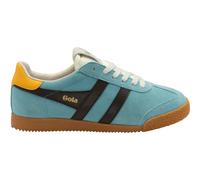 Gola Sneaker Elan 2025 Damen Ozeanblau/Mochabraun/Sonnengelb Größe 39 (US 8)