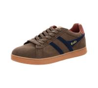 Gola Sneaker Equipe II Suede-Leder 2024 braun/navyblau/rostrot Herren, Größe Euro (US) 43 (10)